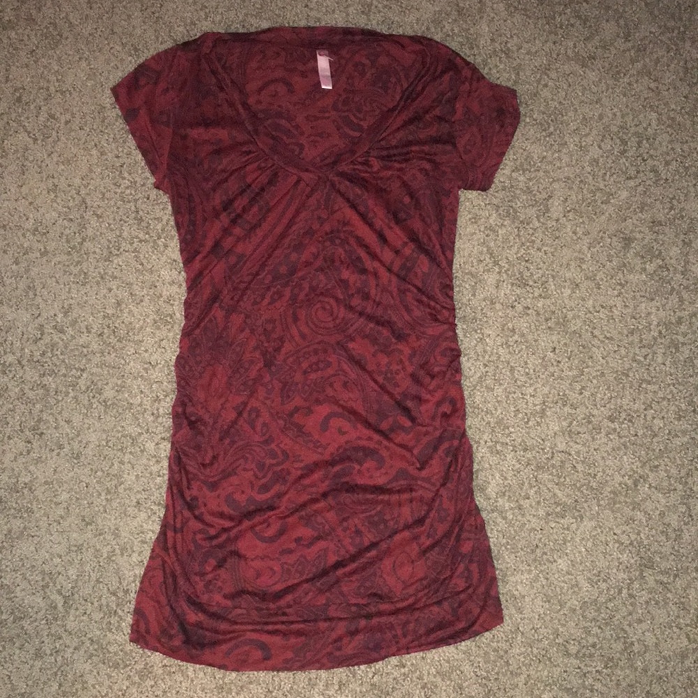 Red Tribal Print T-Shirt